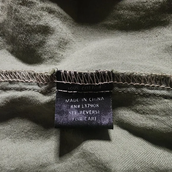 TWENTYTHIRTEEN Tank Top Women's Small Blue Green Denim Shirt Button Down Top - Picture 10 of 10